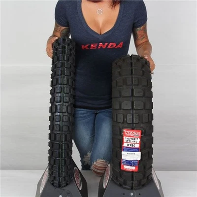 90/90-21, 150/70-17 KENDA K784 BIG BLOCK DUAL SPORT FRONT & REAR TIRE KIT | - Image 1 of 4