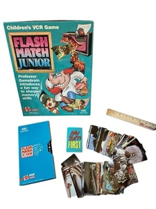 VTG Flash Match Junior Memory Skills Game Children's VCR 1986 Complete Mattel - Picture 1 of 6