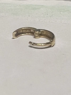 Pendiente anillo nariz tabique cuerpo tabique piercing aro mínimo oro macizo 14K REAL Foto 1 de 4