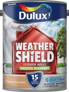 Dulux Weathershield Smooth Masonry Paint 5L Toasted Terracotta - Picture 1 of 2