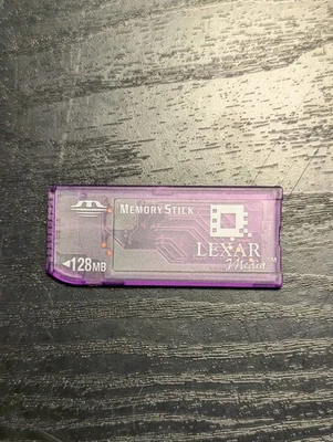 Lexar 128MB Memory Stick Card MS128 for Sony Camera Camcorder (Tested) - Image 1 of 4