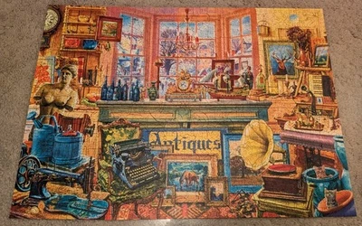 Trefl Wood Craft Wooden Puzzle  Antique Shop 1000 Pc Complete - Image 1 of 4