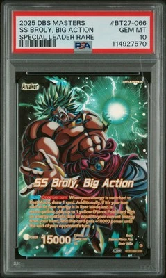 SS Broly Big Action - BT27-066 (SLR) - History of Z (BT27) - PSA 10 - Image 1 of 4