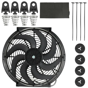 Ventilador radiador eléctrico de alta resistencia de 14 pulgadas hoja curva 3000 CFM reversible - Imagen 1 de 7