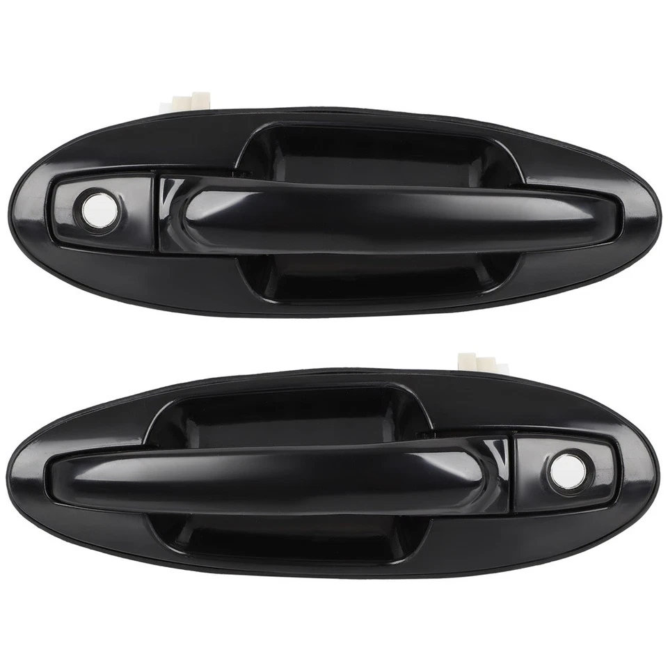 Set of 2 Exterior Door Handle For 2001-2006 Kia Optima 2002-2005 Hyundai Sonata - Image 1 of 4