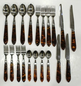 Jean Dubost Laguiole Professional 20-teiliges Besteckset Schildkröte Frankreich v. SCHÖN - Bild 1 von 5