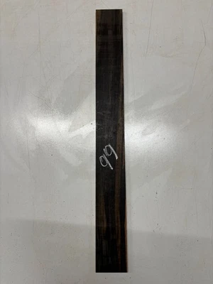 Gaboon Ebony Guitar Bass Blank 26-3/4x 2-7/8x 3/8 Luthier Tonewood #99 - Image 1 of 3