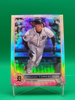 2022 Topps Chrome Spencer Torkelson #USC100 Refractor (RC) 076/299 Rookie Tigers - Image 1 of 3