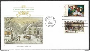 SKV) 1976. United States. Christmas with a Courier, FDC XF. - Picture 1 of 1