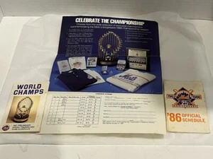 1986 New York Mets Pocket Schedule 87 Preliminary Training & Home Schedule MLB - Bild 1 von 11