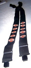 Harley Davidson Men's Suspenders Classic Style Black & Orange Bar Shield 44 Long