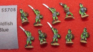Asgard ? 15mm Set of 10 Fantasy Painted Figures Goblins Orcs Lot ADD Metal - Picture 1 of 2