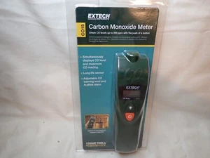 Flir EXTECH CO15 Carbon Monoxide Meter 999 ppm Pouch Gas Plumber Home Inspector - Picture 1 of 8