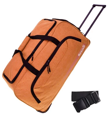 Reisetasche Damen Trolley 85 L XL Koffer Reisetrolley groß Spear 910 Orange +g - Bild 1 von 4