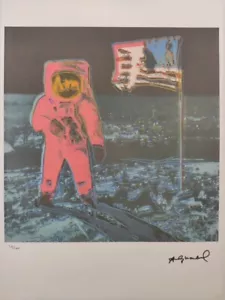 Andy Warhol Signed Lithograph - Moonwalk - Certificate Leo Castelli - Picture 1 of 5