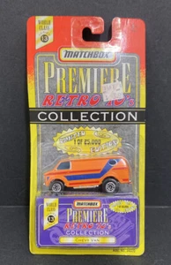 1997 Matchbox Series 13 Premiere Retro 70's Collection Chevy Van Orange - Picture 1 of 2