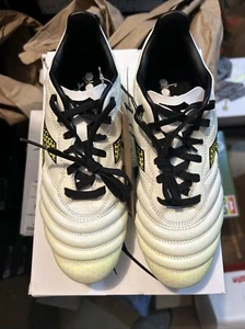 Diadora Brasil Elite GR LT LP12 -White Yellow Black Soccer Cleats Mens 6.5 W 8 - Picture 1 of 6