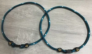 (lLOT OF 2) JACKSONVILLE JAGUARS TURQUOISE, BLACK 20” NECKLACE - NEW - Picture 1 of 4