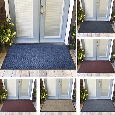 Heavy Duty Rubber Mat Non Slip Kitchen Hallway Washable Entrance Door Floor Rugs - Image 1 of 4