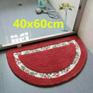 Romantic Flower Bathroom Anti-slip Carpet Soft Pad Living Room Floor Toilet Mats