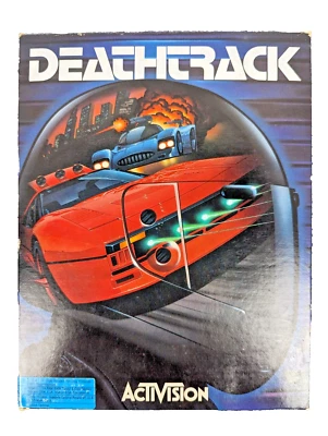 Vintage 1989 DEATHTRACK by Activision Big Box (PC DOS 3.5 & 5.25) - EUC - Image 1 of 4