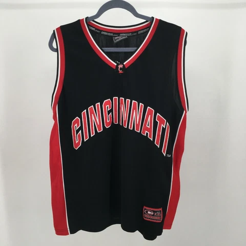 Colosseum Athletics Cincinnati Bearcats 30 Jersey Men XL Black Authentic Sports Cover