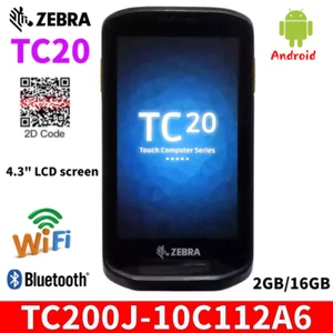 Zebra TC200J-10C112A6 TC20 2D Bluetooth Barcode Scanner Mobile Computer Android - Picture 1 of 9