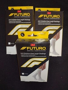 3x FUTURO Anti-Embolien Strümpfe knielang geschlossene Zehenpartie - Gr. LARGE - Bild 1 von 2