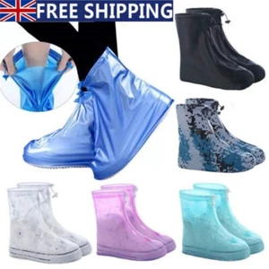 Waterproof Shoe Cover Silicone Unisex Shoes Protector Rain Boot Cover Non-slip - Picture 1 of 26