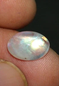 Piedra lunar natural piedra lunar cabujón ovalado fuego dorado piedra lunar suelta 3,70 quilates - Imagen 1 de 4