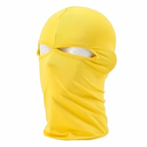 2 Hole Balaclava Full Face Mask Beanie Ski Sun Hood Motorcycle Cycling Halloween - Picture 1 of 27