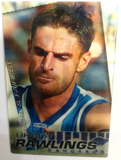 2005 HERALD SUN AFL CARD 2-D BEST AND FAIREST CARD L9 BRADY RAWLINGS-NTH. MELB