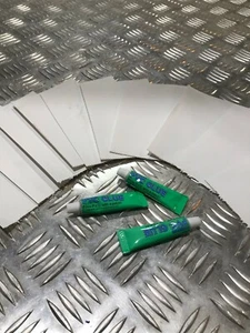 INFLATABLE HOT TUB SPA HOT TUB REPAIR KIT 10 WHITE PVC PATCHES WATERPROOF - Picture 1 of 5