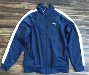 Puma boys navy blue zip up sweater size 7 - Picture 1 of 3