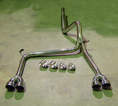 Catback Stainless Exhaust + Bandclamps + 2.5 / 4.0 Tips LS1 LT1 2.5" 4" 3.0" 5.7 - Image 1 of 4