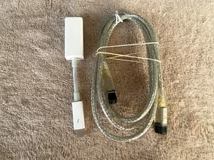 Adaptateur Apple Thunderbolt 2 vers FireWire 800 1394B A1463 + câble. Veuillez lire ! - Photo 1/5