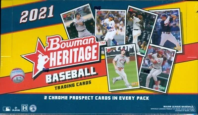 2021 Topps Bowman Heritage Baseball Factory Sealed Hobby Box - Image 1 of 2