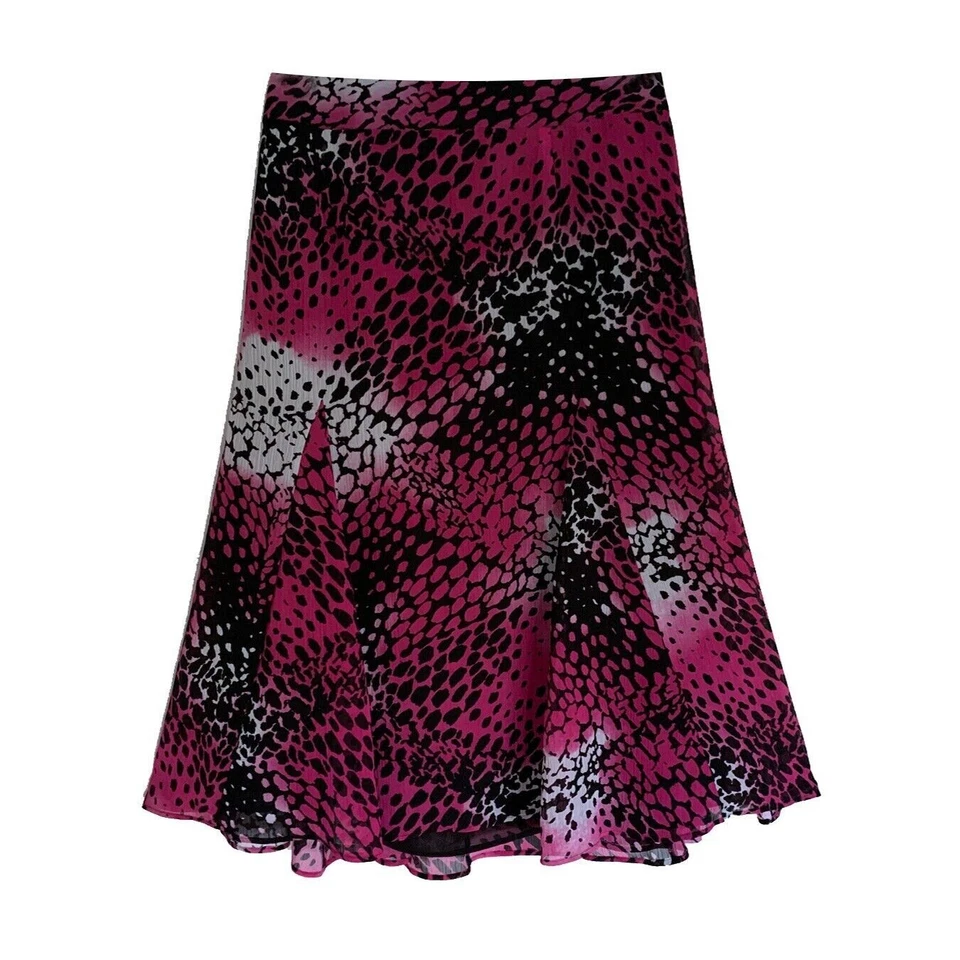 FASHION BUG HOT PINK, BLACK, GRAY FLARE, FULLY LINED SKIRT SIZE 20 - Image 1 of 1