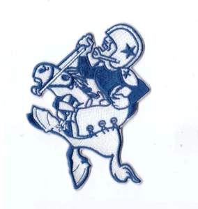 New 3 x 4 3/8" Dallas Cowboys Retro Iron on Patch Free Ship - Picture 1 of 1