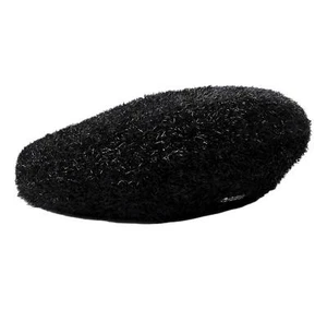 BOSS Women's Beret Hat In Lurex Laparty_Hat 50501051 Color Black - Picture 1 of 3