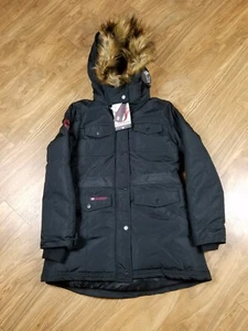 CANADA WEATHER GEAR WOMENS WATERPROOF PARKA JACKET COAT HOODED FAUX FUR TRIM - Picture 1 of 12