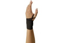 Elasticated Thumb Support Black Elastic brace sports aid band wrist injury