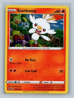 Scorbunny SWSH: Sword & Shield Promo Cards SWSH071 Near Mint NM Cosmos Holo Rare - Image 1 of 2