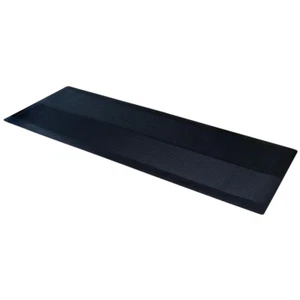 Indoor/Outdoor Black 27 In. X 240 In. Rubber Runner Rug - Picture 1 of 12