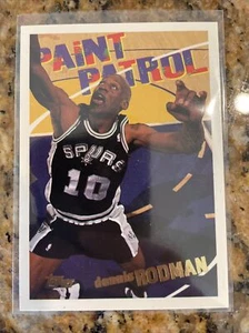 1994-95 Topps Dennis Rodman "Paint Patrol #107 Baloncesto Spurs - Imagen 1 de 2