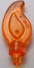 Lego 50x Trans Orange Wave Rounded Straight Single Small Pin End Candle Flame