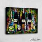 Pop Art Canvas Painting Framed Champagne Print Pop Art Print Pop Art Wall Art
