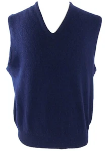 Jantzen EE. UU. Country Squire Corderos Australianos Lana Suéter Chaleco Para Hombre Grande AZUL - Imagen 1 de 8