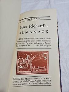 Benjamin Franklin / Poor Richards Almanack Peter Pauper Presse 