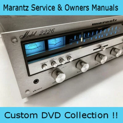 Marantz Service Manuals Amplifier Receiver Tuner Collection Computer DVD - Imagen 1 de 2